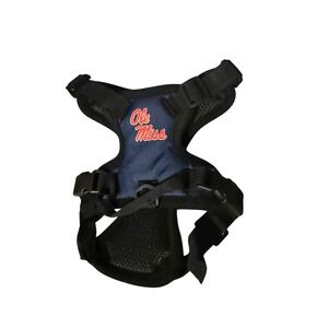 Little Earth Ole Miss Rebels Dog Pet Harness Vest Size S‎ Blue Red